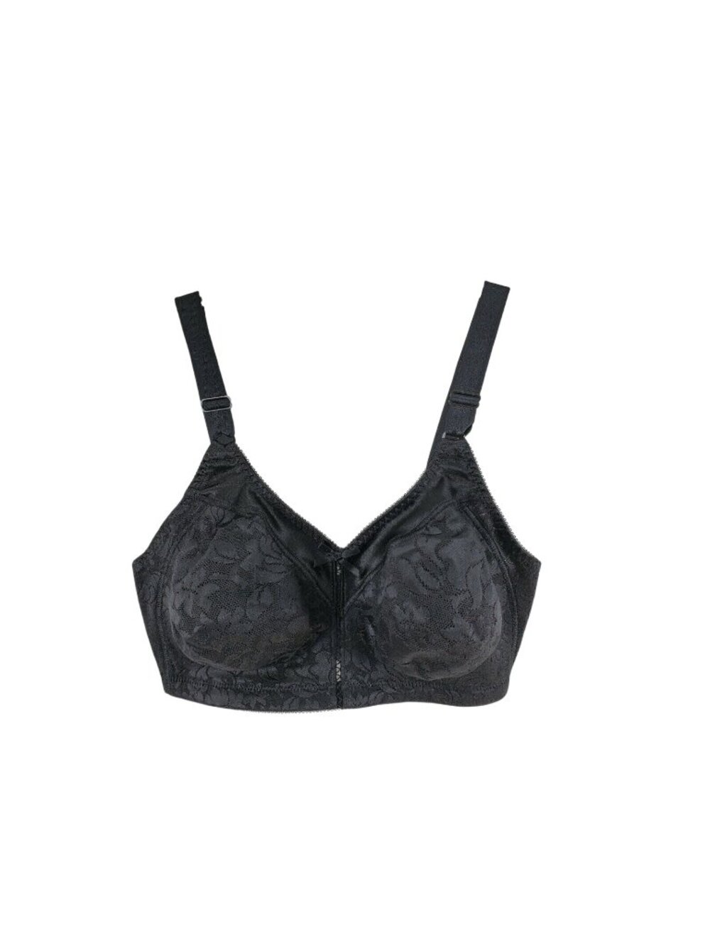 Bali Double Support Spa Bra Size 34DD Black Wirefree